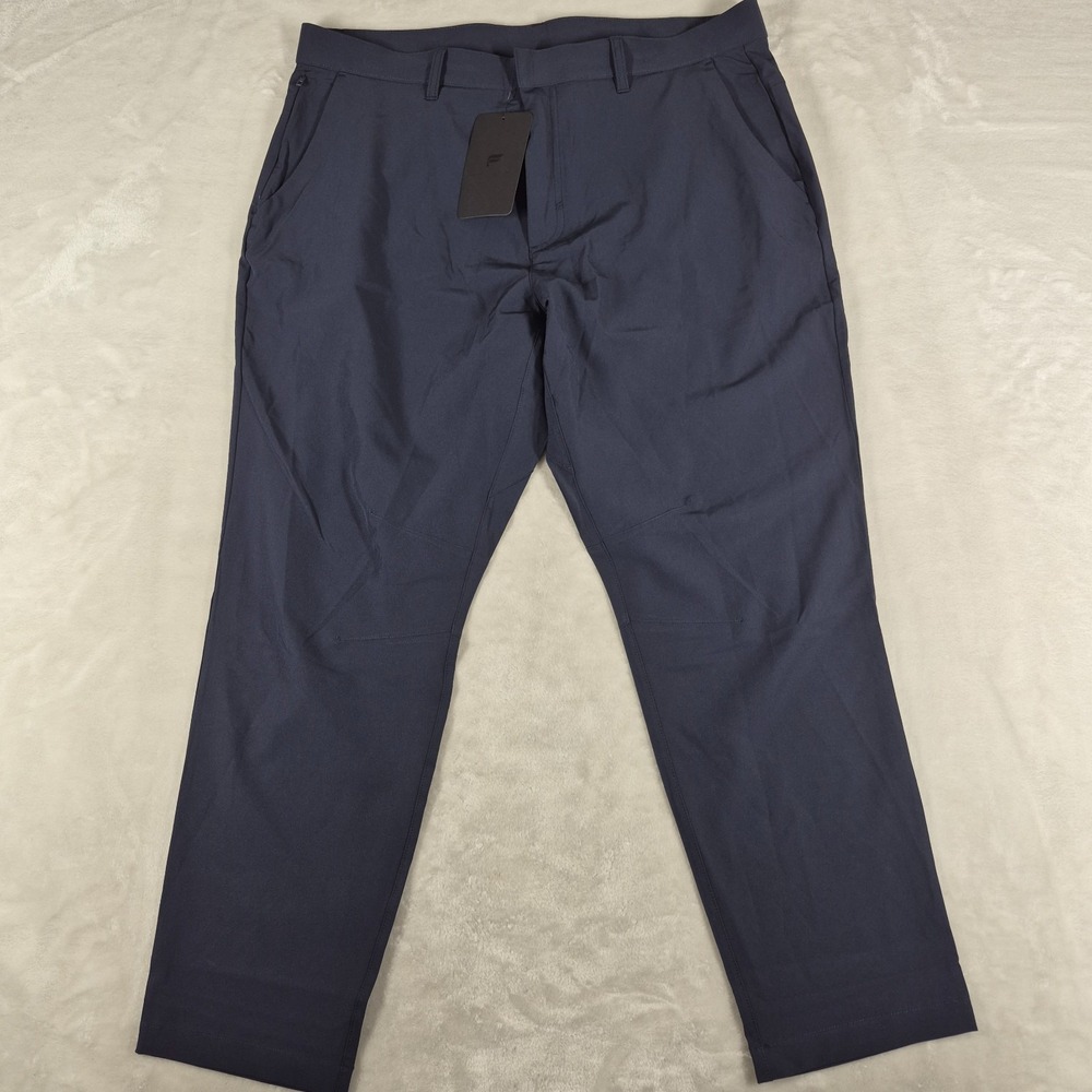 Fabletics The Only Pant Men's 35x30 Navy Blue Stretch Lightweight Tech NWT‎
